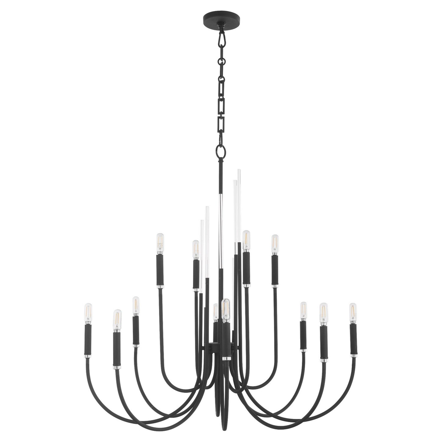 Quorum - 6223-12-69 - 12 Light Chandelier - SUMMIT - Textured Black