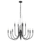 Quorum - 6223-12-69 - 12 Light Chandelier - SUMMIT - Textured Black