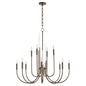 Quorum - 6223-12-81 - 12 Light Chandelier - SUMMIT - Dark Brass