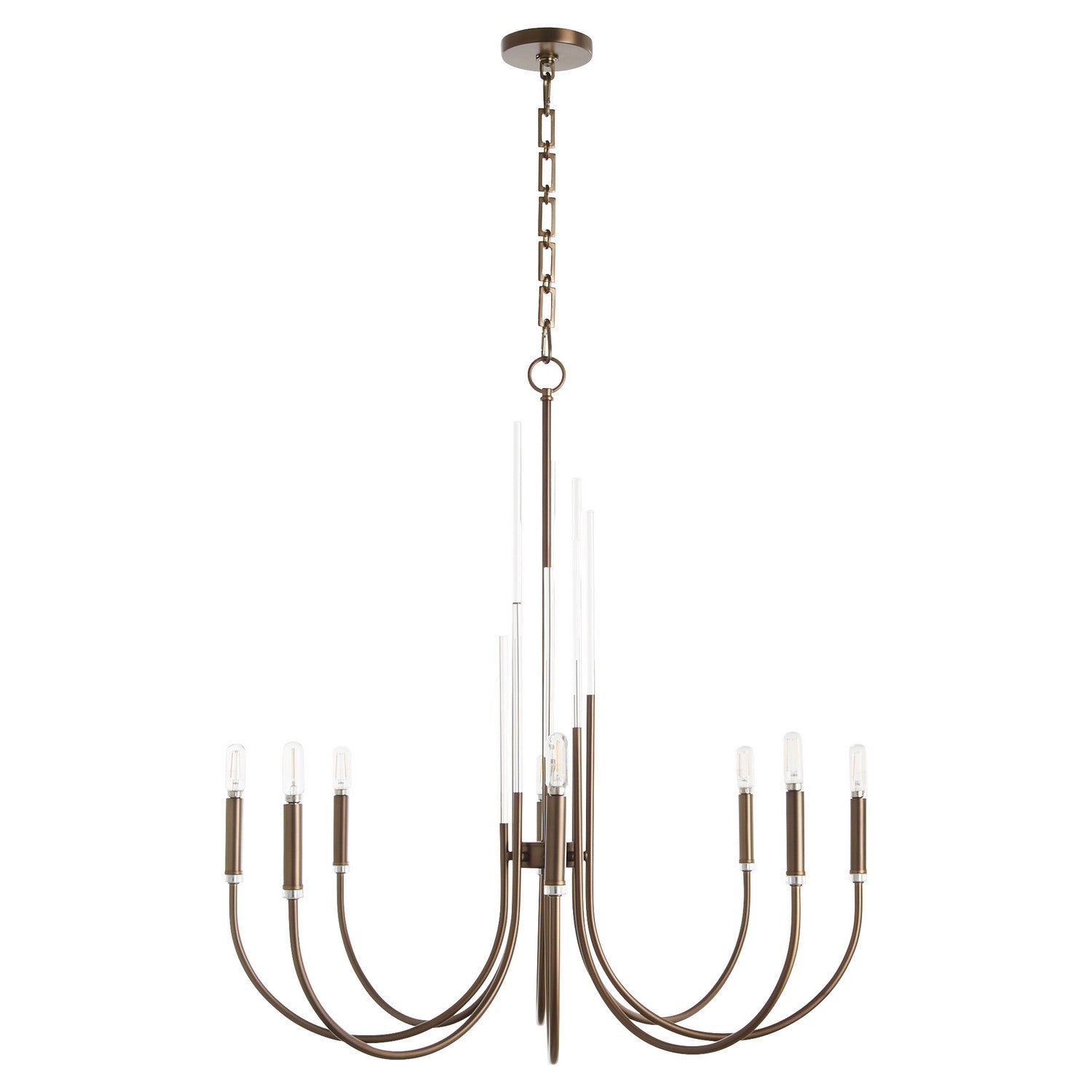 Quorum - 6223-8-81 - Eight Light Chandelier - SUMMIT - Dark Brass