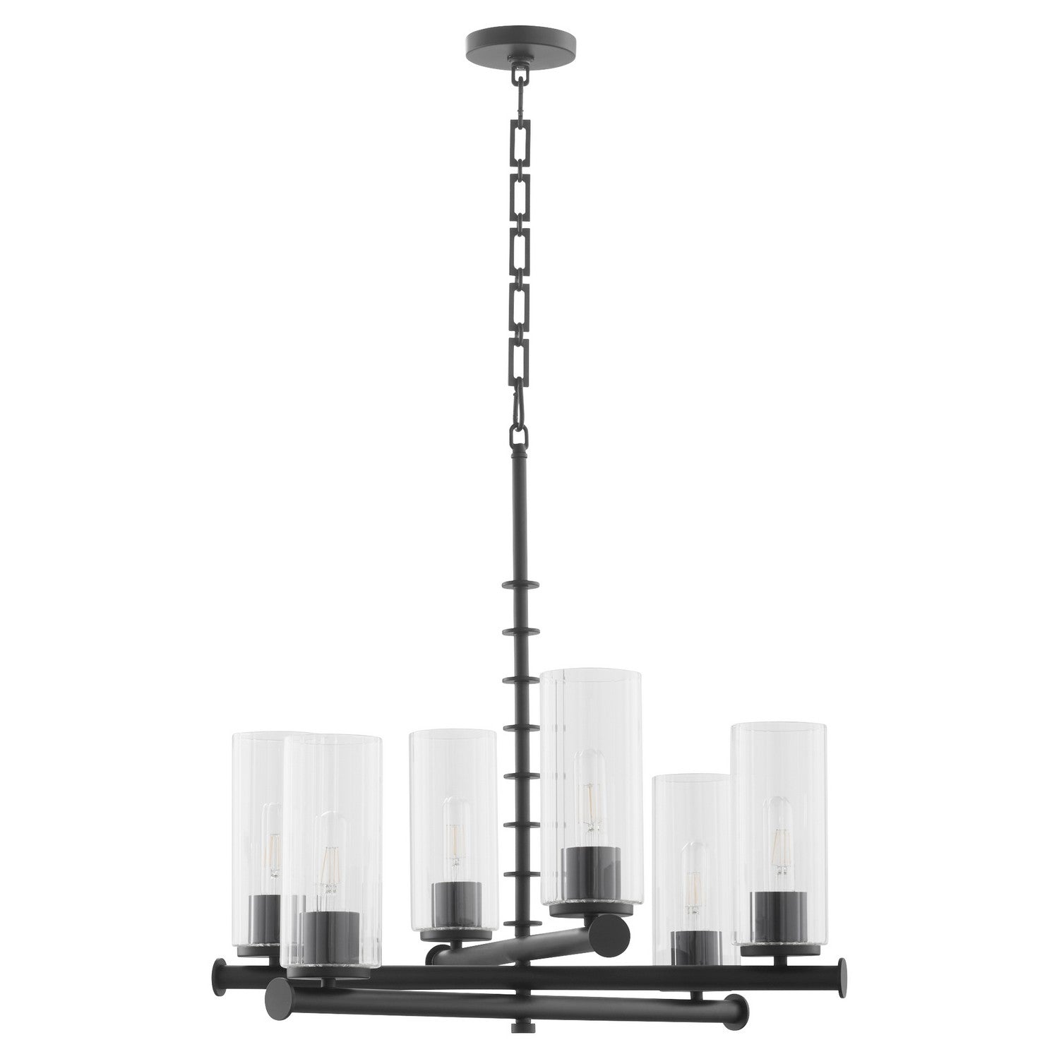 Quorum - 641-6-59 - Six Light Chandelier - Juniper - Matte Black