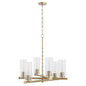 Quorum - 641-6-80 - Six Light Chandelier - Juniper - Aged Brass