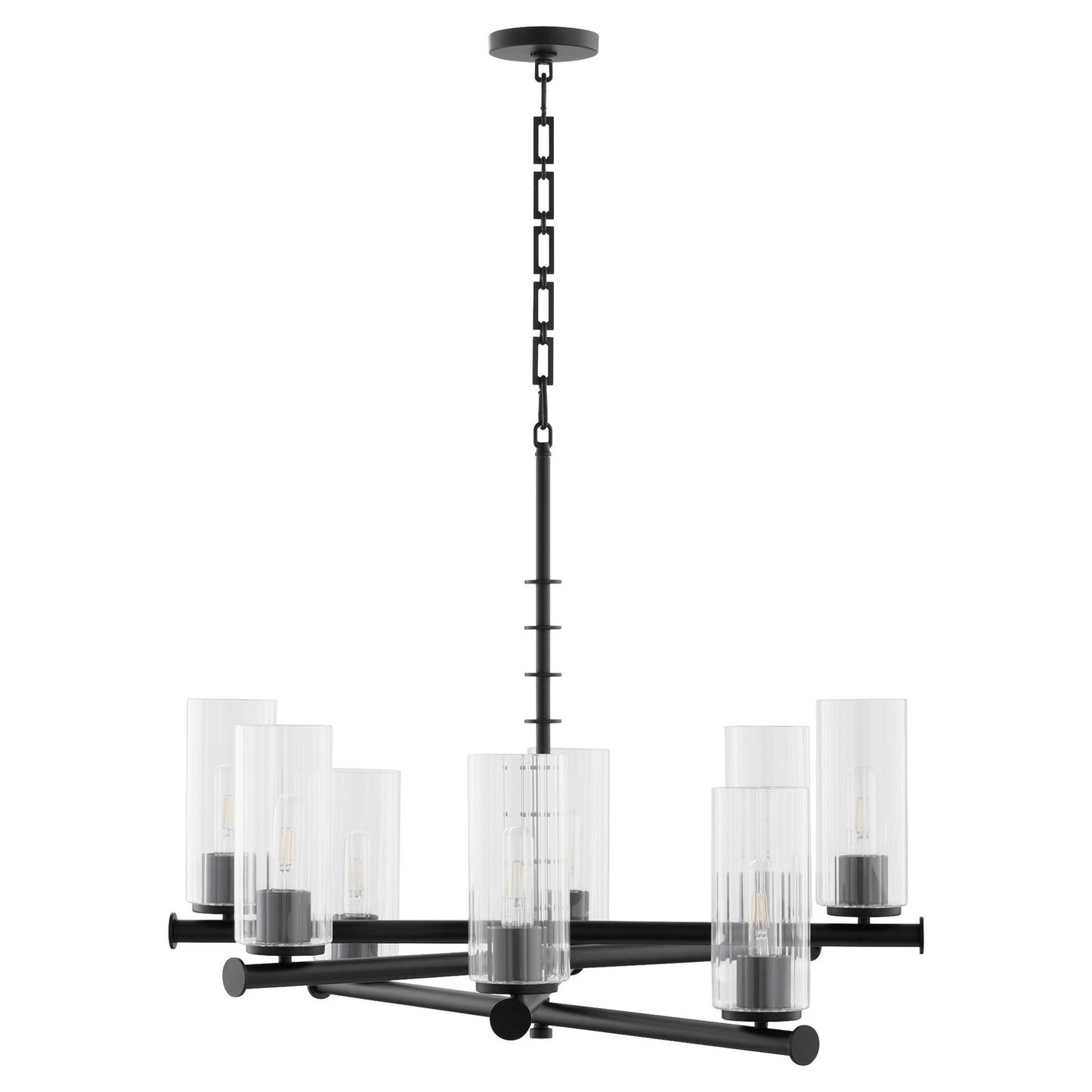 Quorum - 641-8-59 - Eight Light Chandelier - Juniper - Matte Black