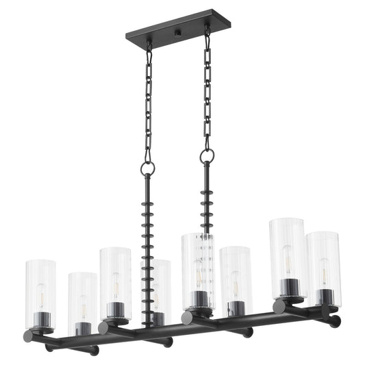 Quorum - 651-8-59 - Eight Light Chandelier - Juniper - Matte Black