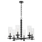 Quorum - 660-6-59 - Six Light Chandelier - Lee Boulevard - Matte Black