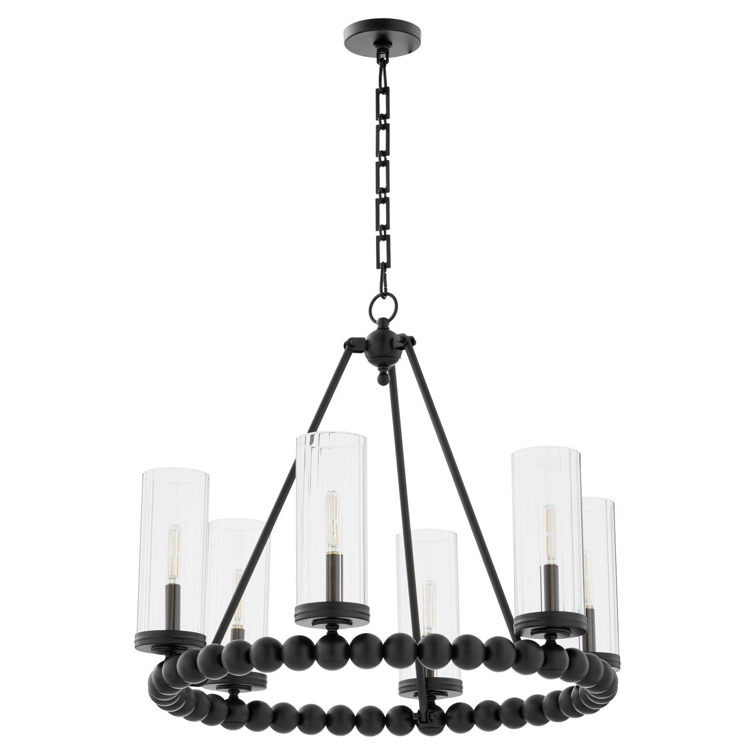 Quorum - 661-6-59 - Six Light Chandelier - Lee Boulevard - Matte Black