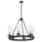 Quorum - 661-6-59 - Six Light Chandelier - Lee Boulevard - Matte Black