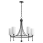 Quorum - 664-5-59 - Five Light Chandelier - Lee Boulevard - Matte Black