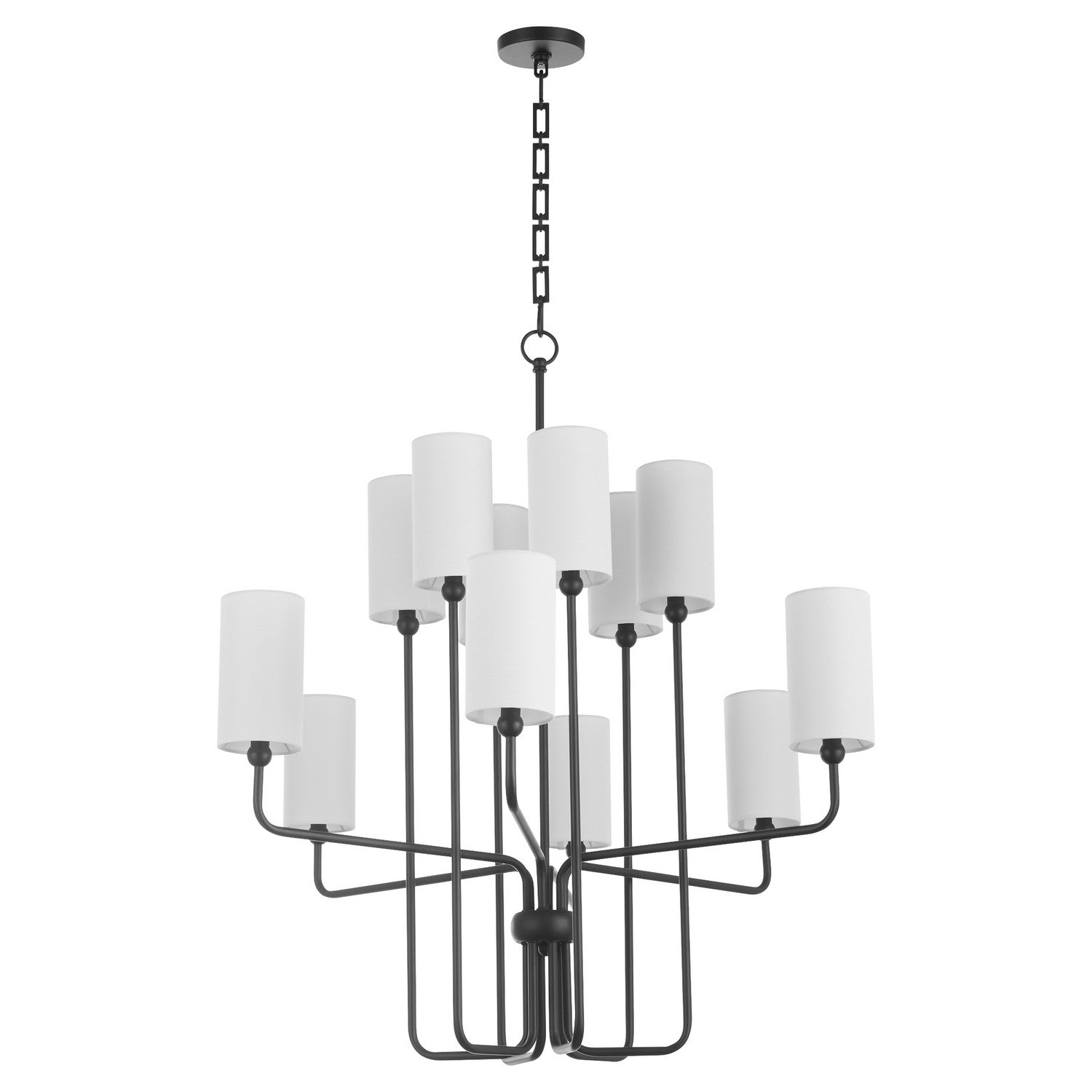 Quorum - 698-12-59 - 12 Light Chandelier - Charlotte - Matte Black