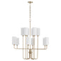 Quorum - 698-12-80 - 12 Light Chandelier - Charlotte - Aged Brass