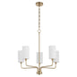 Quorum - 698-5-80 - Five Light Chandelier - Charlotte - Aged Brass