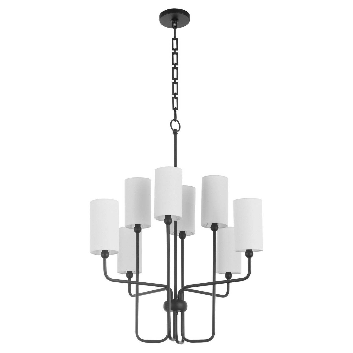 Quorum - 698-8-59 - Eight Light Chandelier - Charlotte - Matte Black