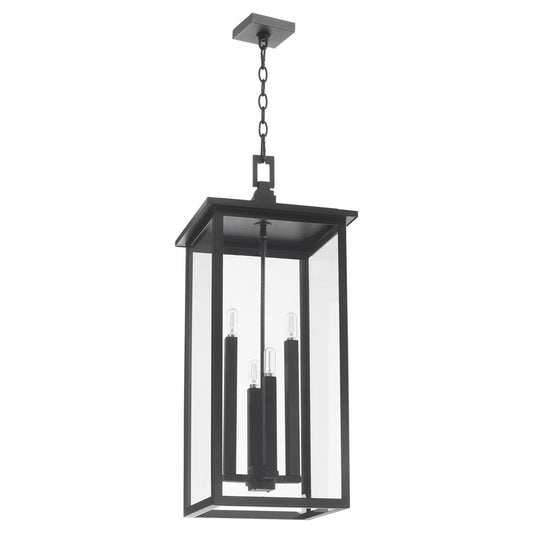 Quorum - 7128-4-69 - Four Light Pendant - Westerly - Textured Black