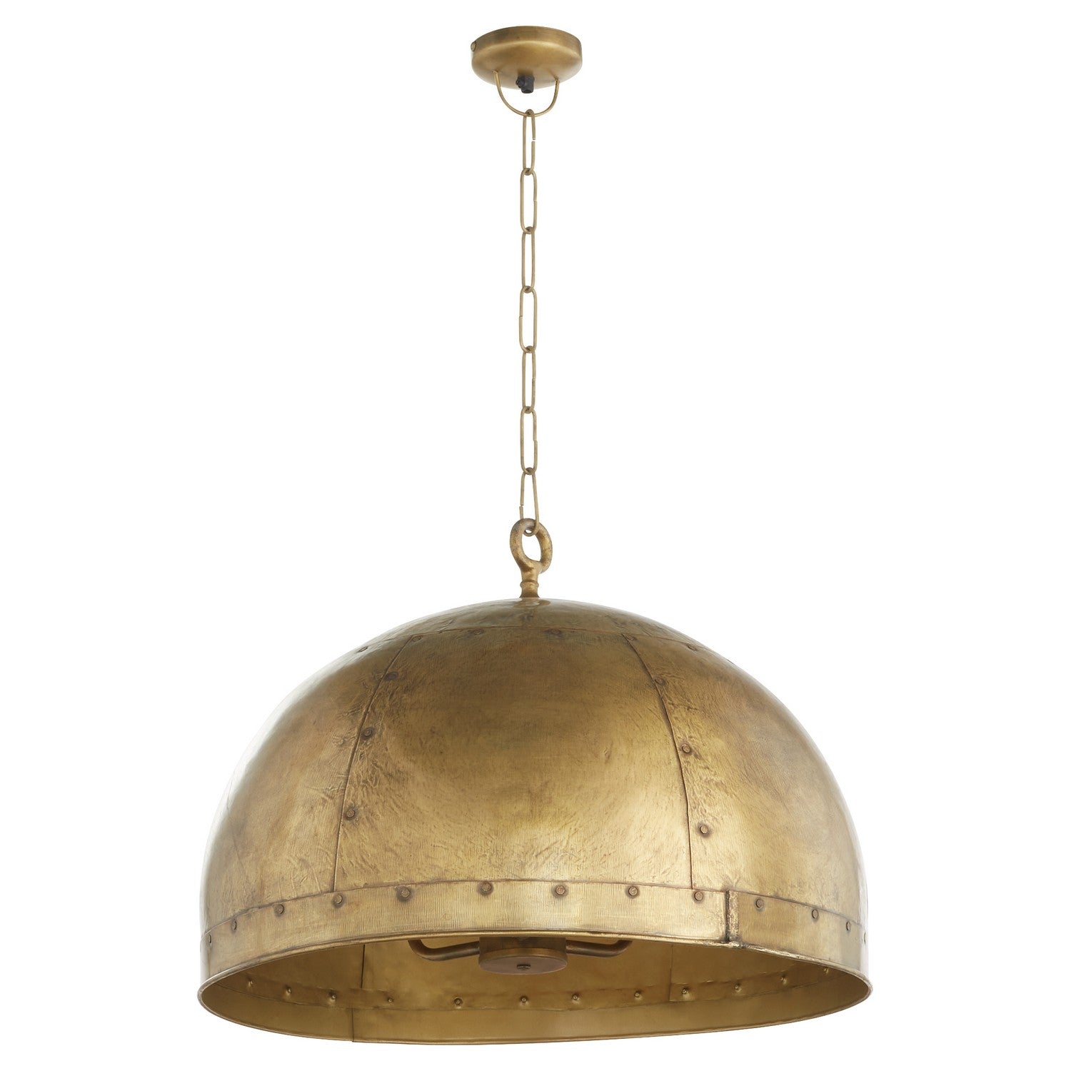 Quorum - 85-3-75 - Three Light Pendant - Artisan Series - Artisan Brass