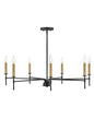 Lark - 83077BK - LED Chandelier - Hux - Black