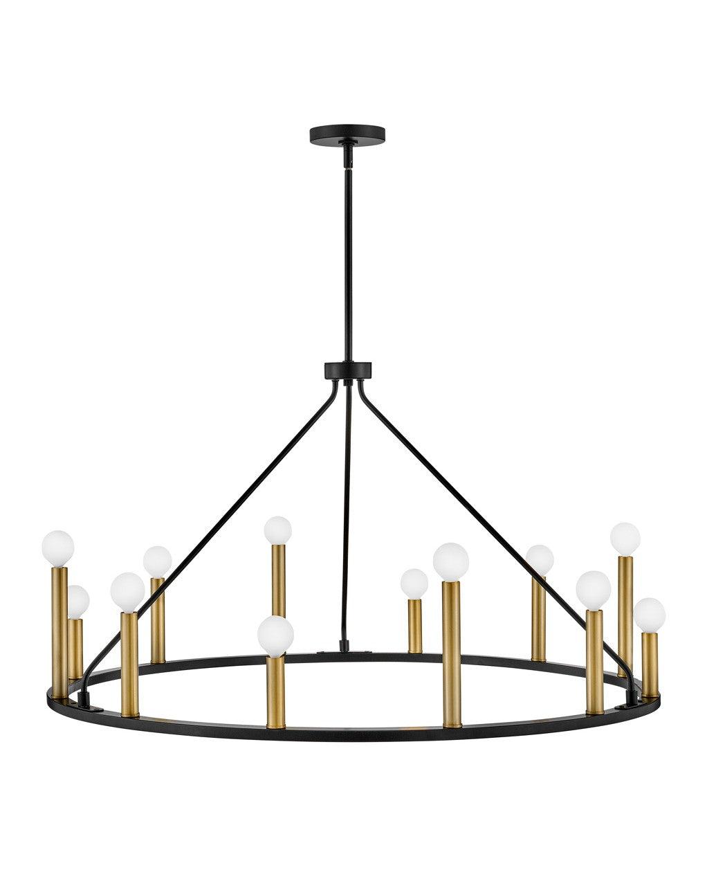 Lark - 83159BK - LED Chandelier - Lazlo - Black