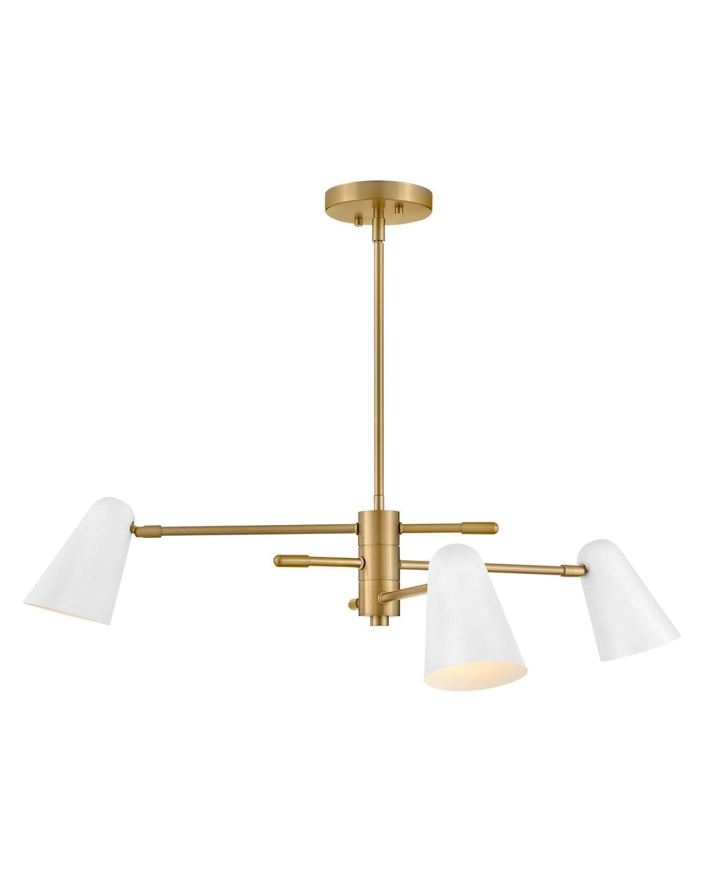 Lark - 83543LCB-MW - LED Chandelier - Birdie - Lacquered Brass