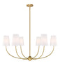 Z-Lite - 3040-42RB - Six Light Chandelier - Shannon - Rubbed Brass