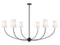 Z-Lite - 3040-62MB - Six Light Chandelier - Shannon - Matte Black