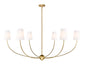 Z-Lite - 3040-62RB - Six Light Chandelier - Shannon - Rubbed Brass