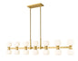 Z-Lite - 494-14L-MGLD - 14 Light Linear Chandelier - Artemis - Modern Gold