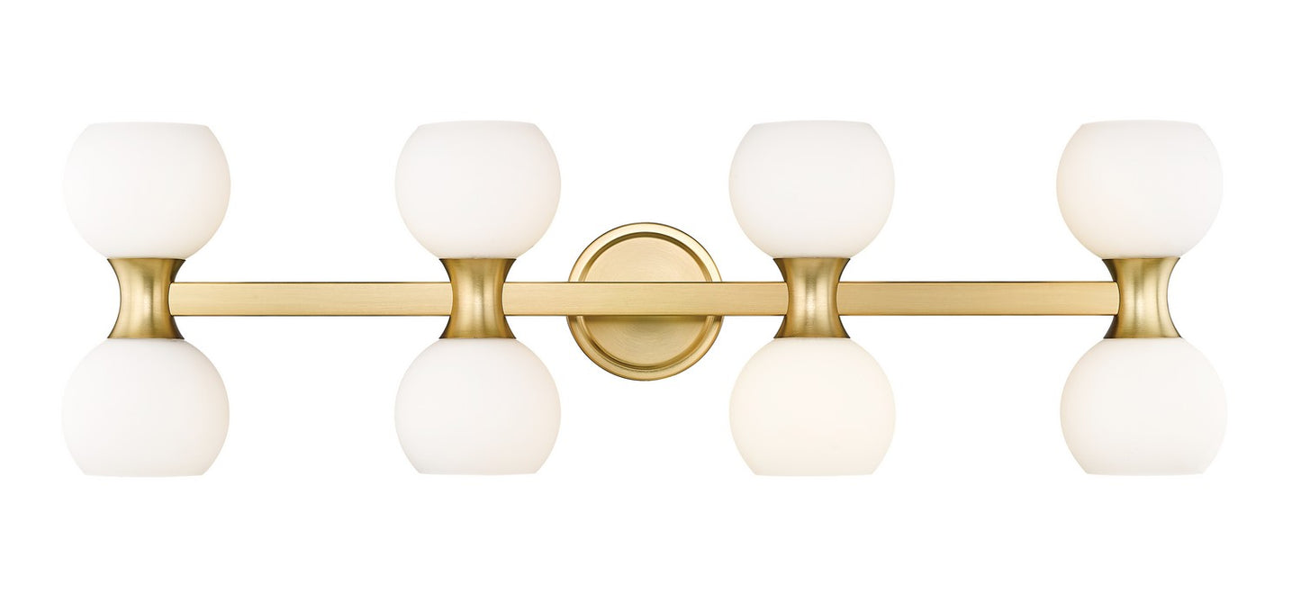 Z-Lite - 494-8V-MGLD - Eight Light Vanity - Artemis - Modern Gold