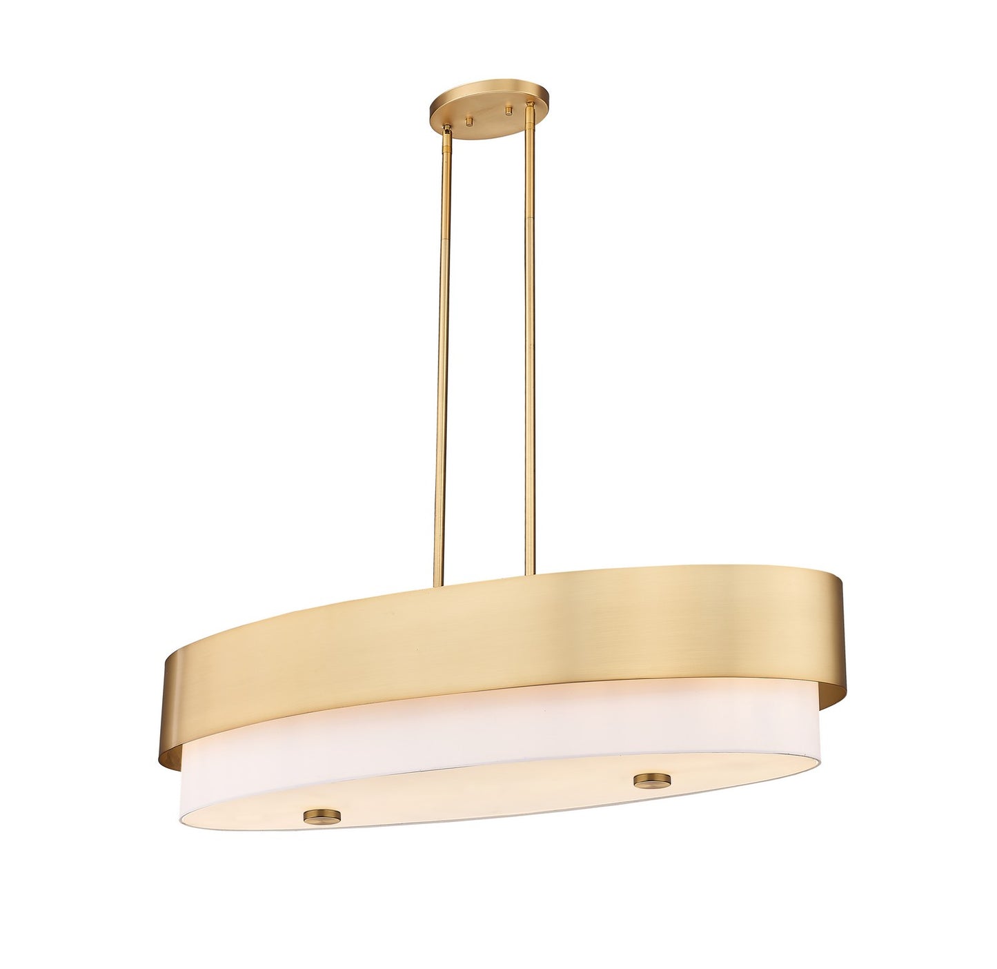 Z-Lite - 495-42L-MGLD - Five Light Linear Chandelier - Counterpoint - Modern Gold