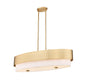 Z-Lite - 495-42L-MGLD - Five Light Linear Chandelier - Counterpoint - Modern Gold