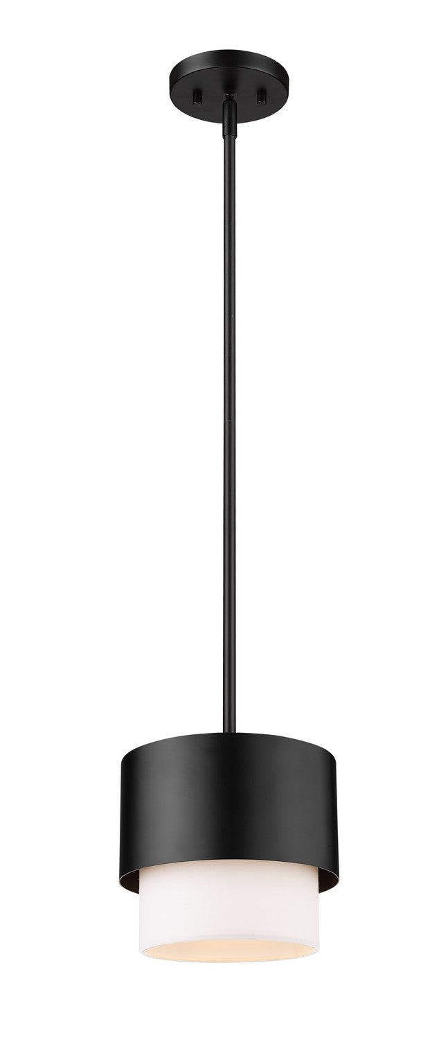 Z-Lite - 495P7-MB - One Light Pendant - Counterpoint - Matte Black