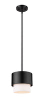 Z-Lite - 495P7-MB - One Light Pendant - Counterpoint - Matte Black