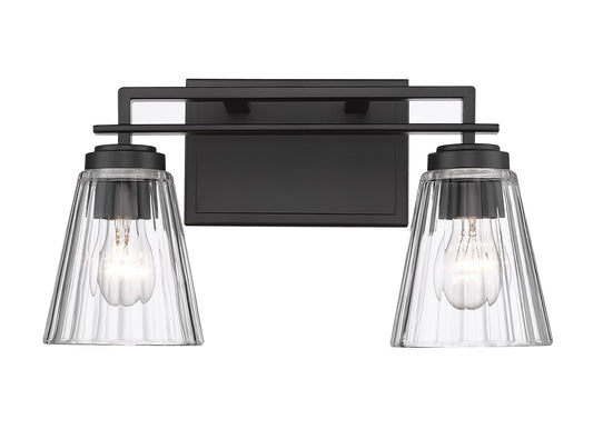 Z-Lite - 823-2V-MB - Two Light Vanity - Lyna - Matte Black