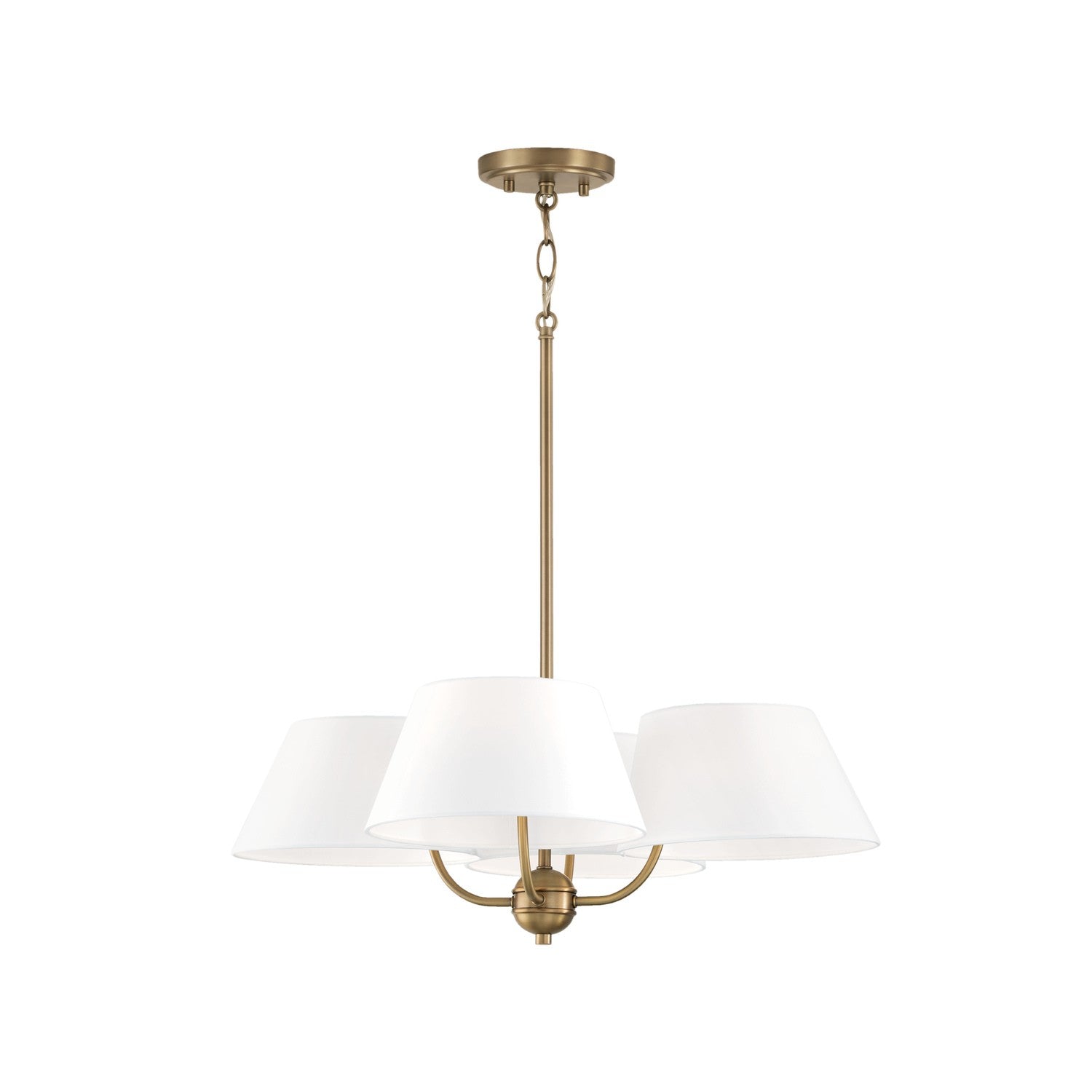 Capital Lighting - 450441AD - Four Light Chandelier - Welsley - Aged Brass