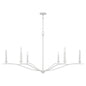 Capital Lighting - 450661XW - Six Light Chandelier - Grady - Textured White