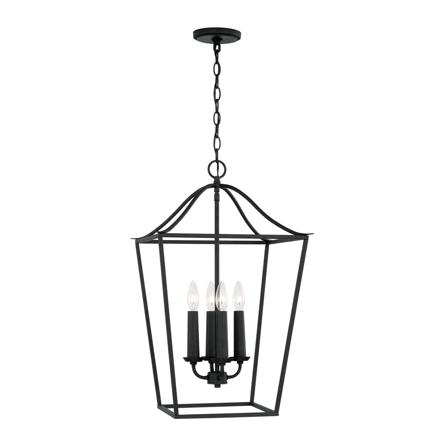 Capital Lighting - 550641BI - Four Light Foyer Pendant - Grady - Black Iron