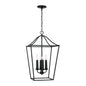 Capital Lighting - 550641BI - Four Light Foyer Pendant - Grady - Black Iron