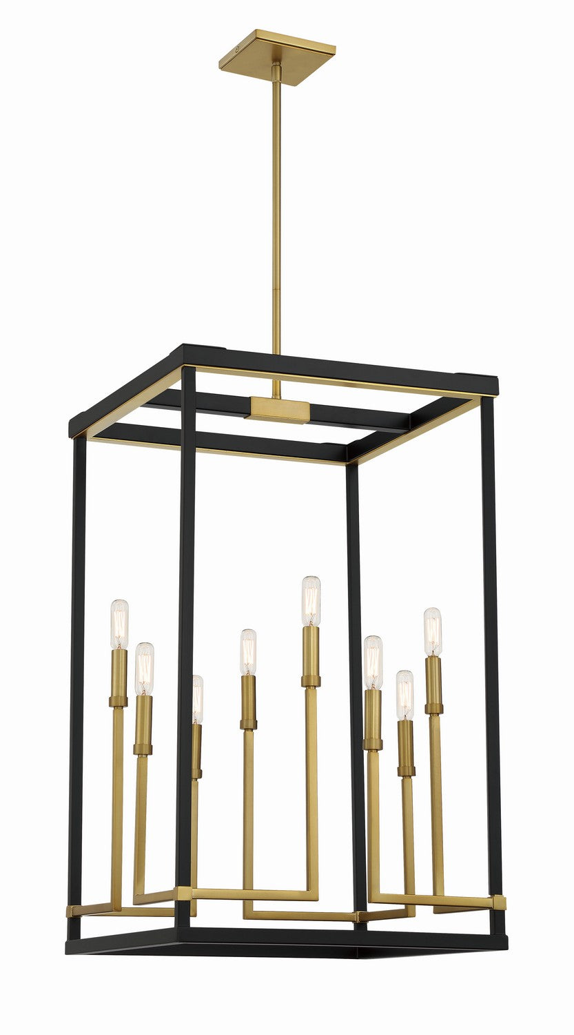 Minka-Lavery - 2117-726 - Eight Light Pendant - Union Estates - Coal And Soft Brass