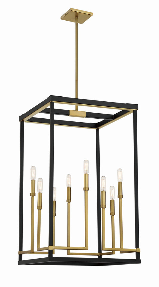 Minka-Lavery - 2117-726 - Eight Light Pendant - Union Estates - Coal And Soft Brass