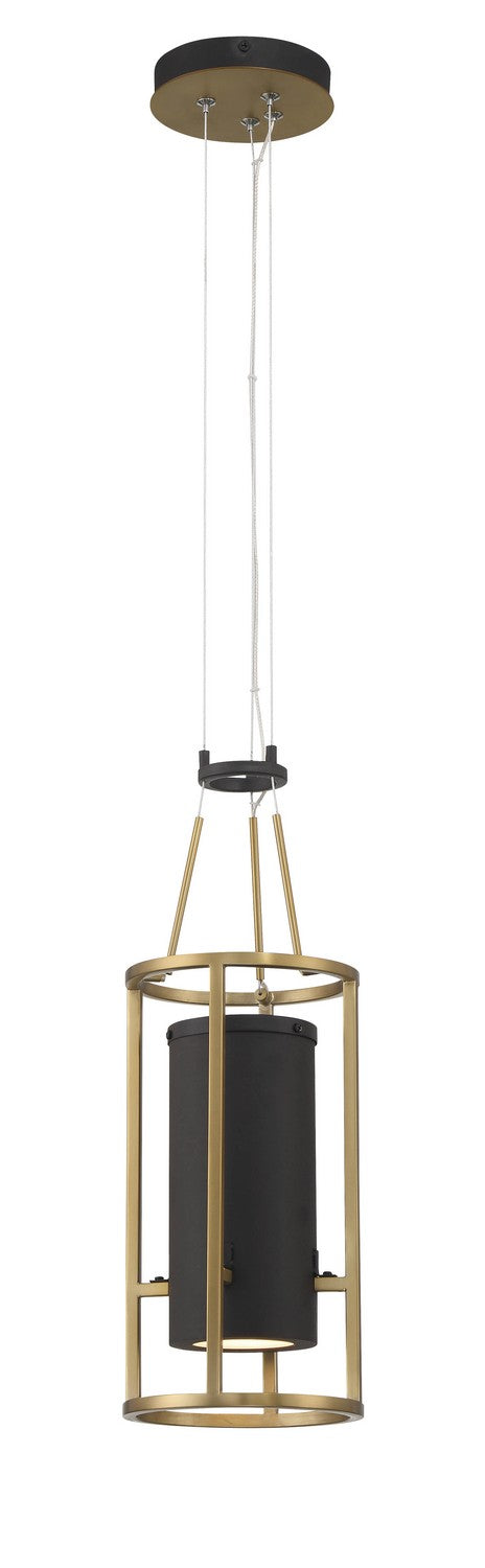 Minka-Lavery - 5085-781-L - LED Mini Pendant - Levitation - Sand Coal & Soft Brass