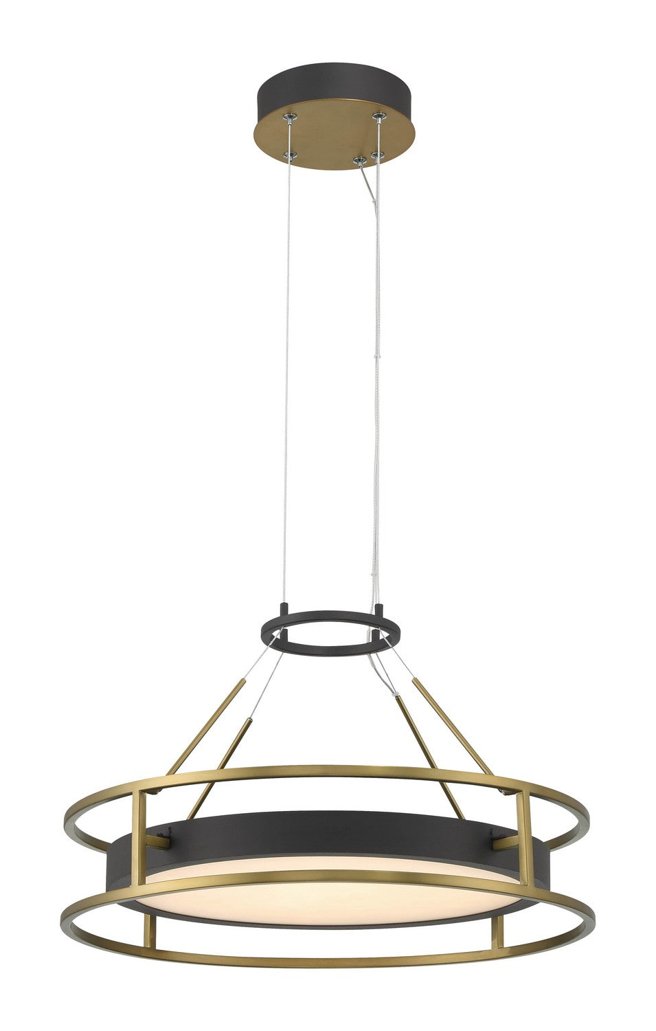 Minka-Lavery - 5086-781-L - LED Pendant - Levitation - Sand Coal & Soft Brass