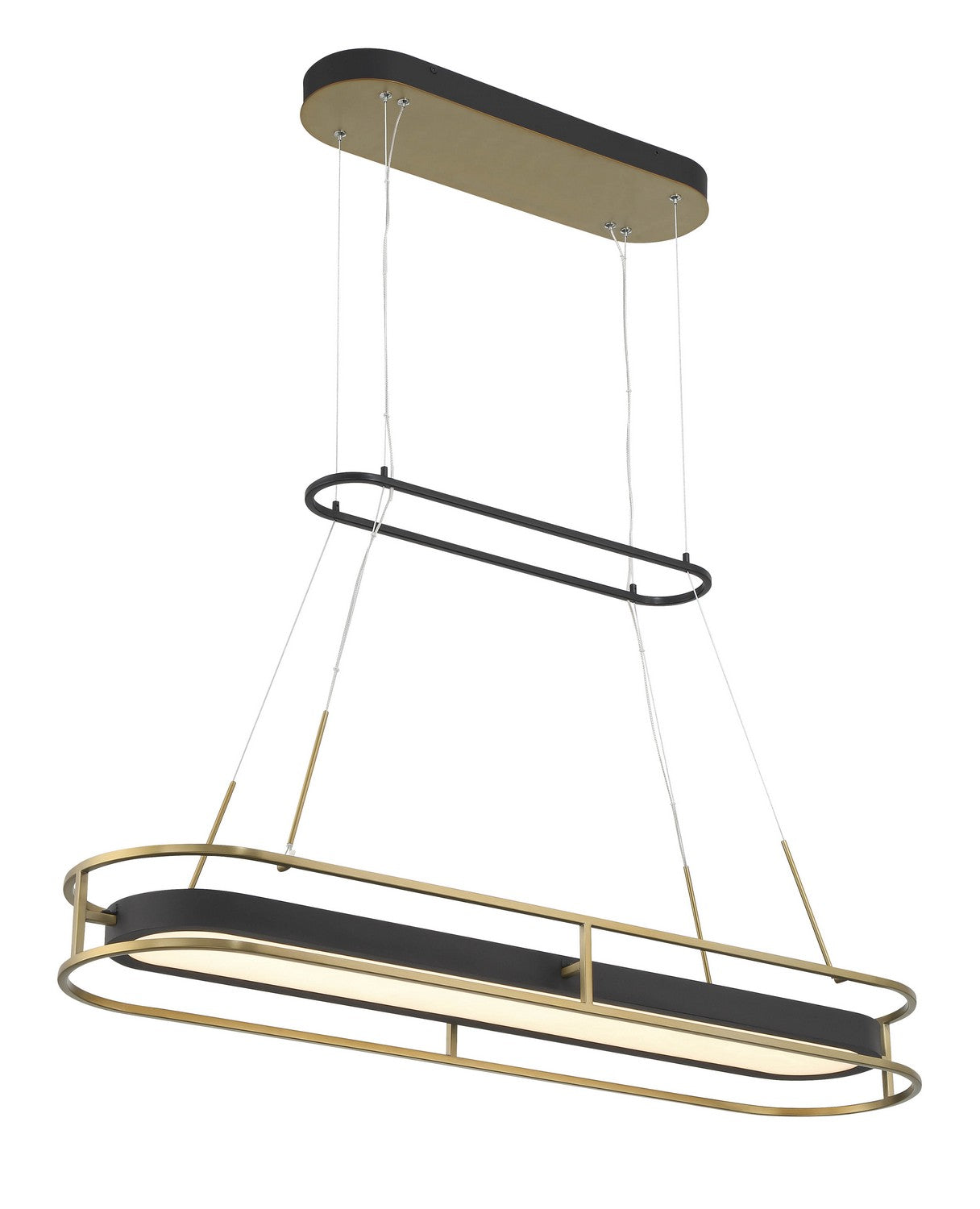 Minka-Lavery - 5088-781-L - LED Island Pendant - Levitation - Sand Coal & Soft Brass