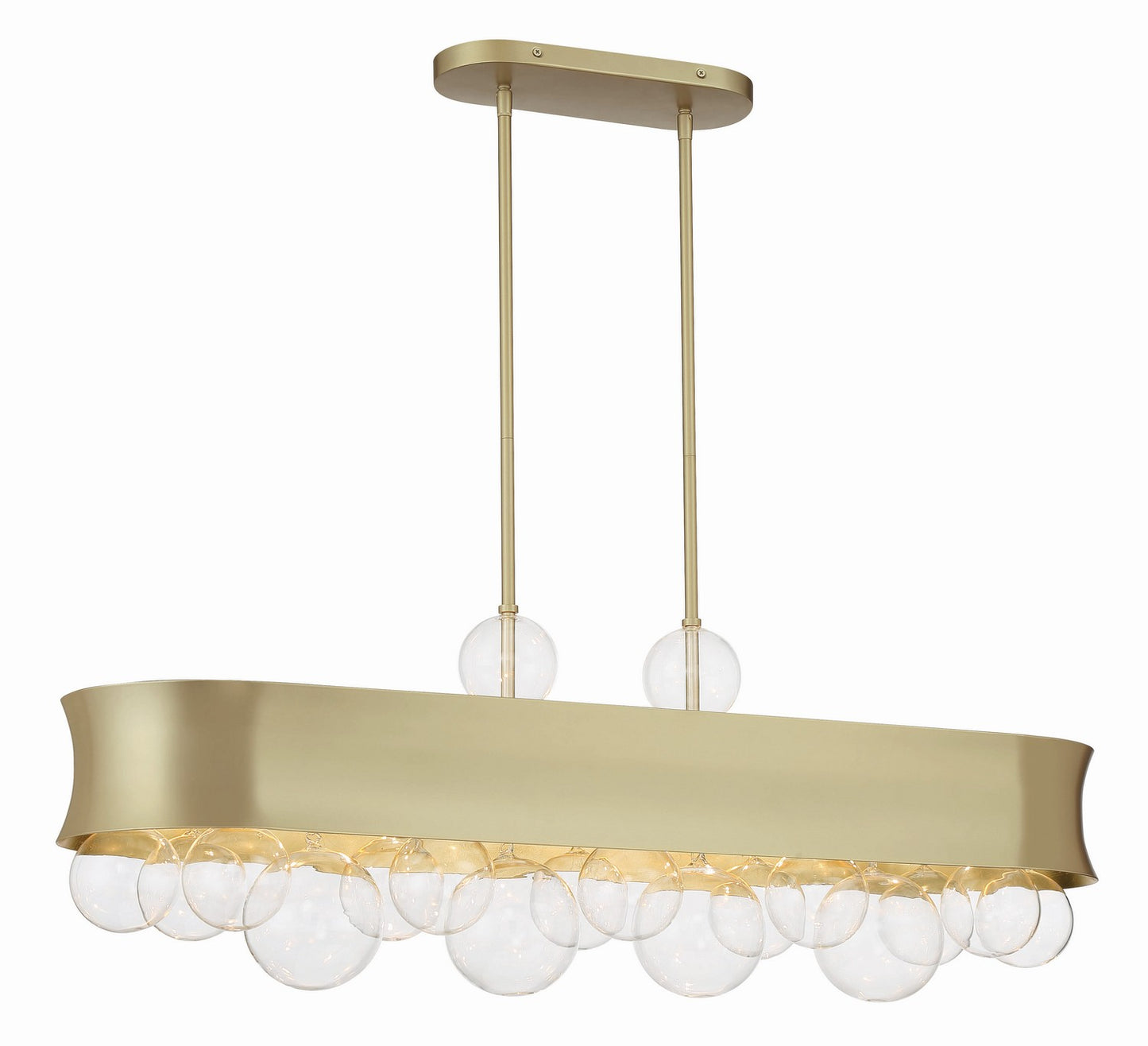 Minka-Lavery - 5196-697 - Six Light Island Pendant - Verdi Square - Soft Gold