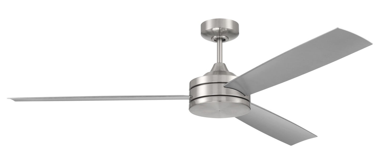 Craftmade - INS62BNK3 - 62"Ceiling Fan - Inspo 62 - Brushed Polished Nickel
