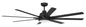 Craftmade - RSH65FB8 - 65"Ceiling Fan - Rush 65 - Flat Black