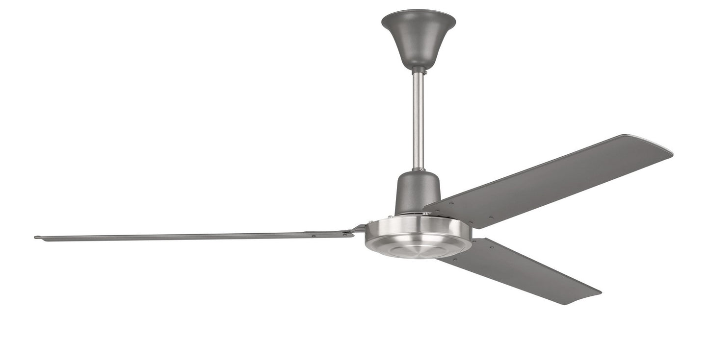 Craftmade - UT56TBNK3MR - 56"Ceiling Fan - Utility - Titanium/Brushed Polished Nickel