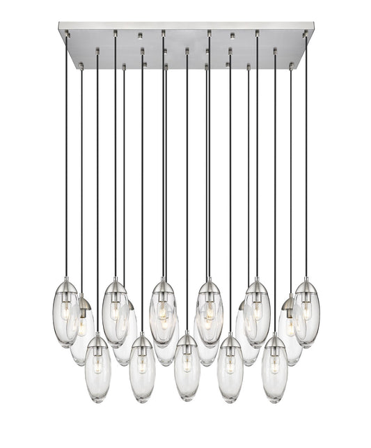 Z-Lite - 651P-17L-BN - 17 Light Linear Chandelier - Arden - Brushed Nickel