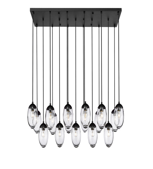 Z-Lite - 651P-17L-MB - 17 Light Linear Chandelier - Arden - Matte Black