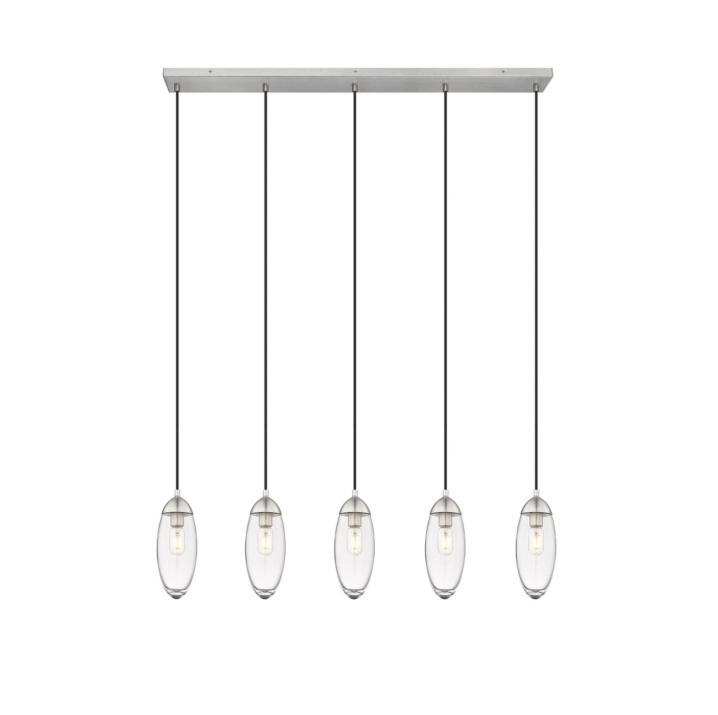 Z-Lite - 651P-5L-BN - Five Light Linear Chandelier - Arden - Brushed Nickel