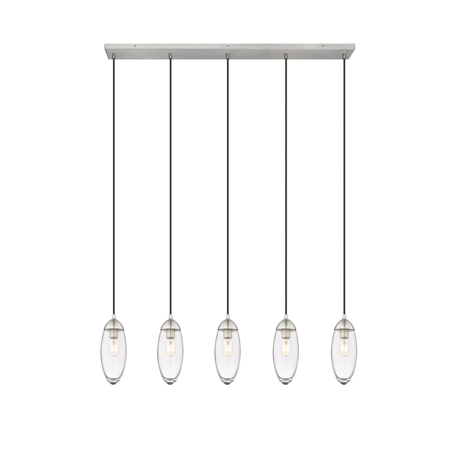 Z-Lite - 651P-5L-BN - Five Light Linear Chandelier - Arden - Brushed Nickel