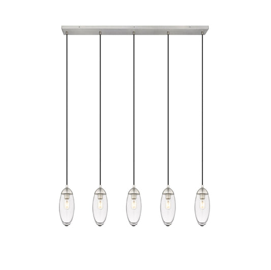 Z-Lite - 651P-5L-BN - Five Light Linear Chandelier - Arden - Brushed Nickel