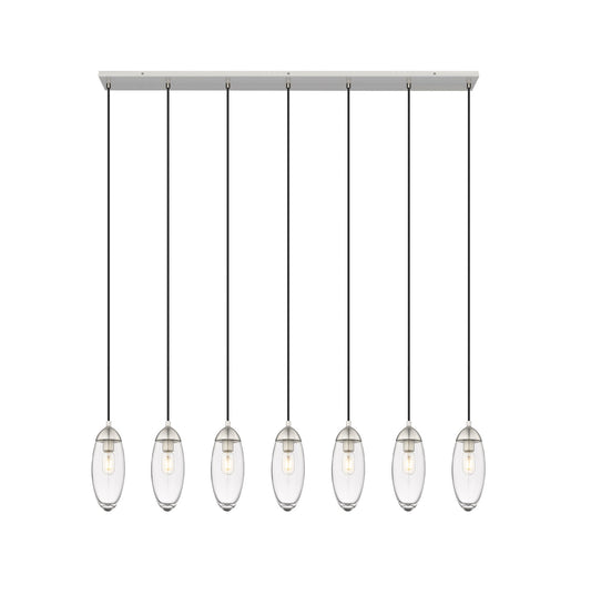 Z-Lite - 651P-7L-BN - Seven Light Linear Chandelier - Arden - Brushed Nickel